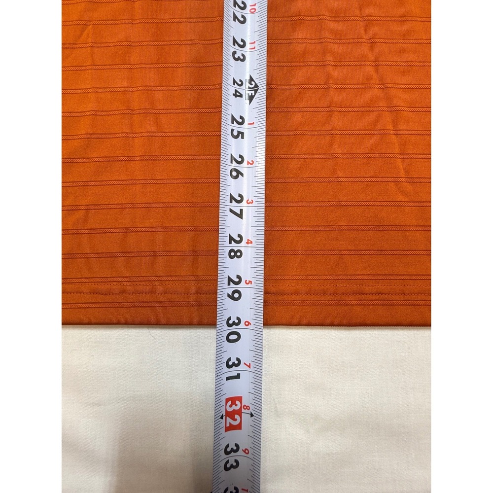 Pro Player Texas Longhorns Mens Large Burnt Orange Striped Performance Polo Shir - Picture 5 of 8